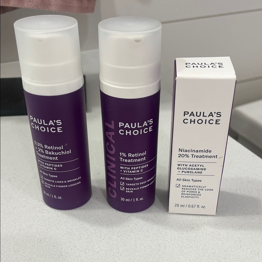 Paula's Choice 1% Retinol, Bakuchiol Retinol & Niacinamide Skincare Set